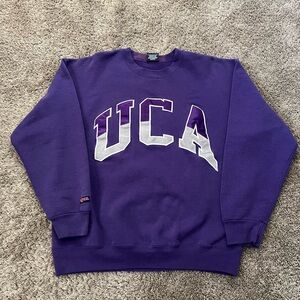 Vintage JanSport UCA Purple Pullover Sweater Men Size XL